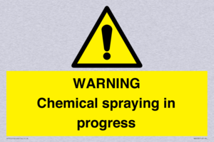 WARNING Chemical spraying in progress